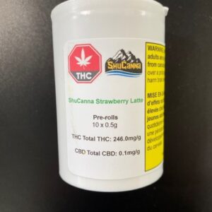 ShuCanna Strawberry Latte 10x.5g Pre Roll