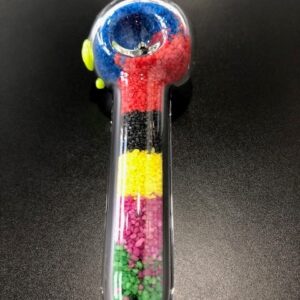 COLORFUL CRYSTALS 5" HAND PIPE
